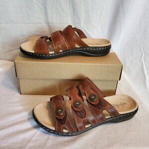 Clark's Leisa Grace Leather Slide